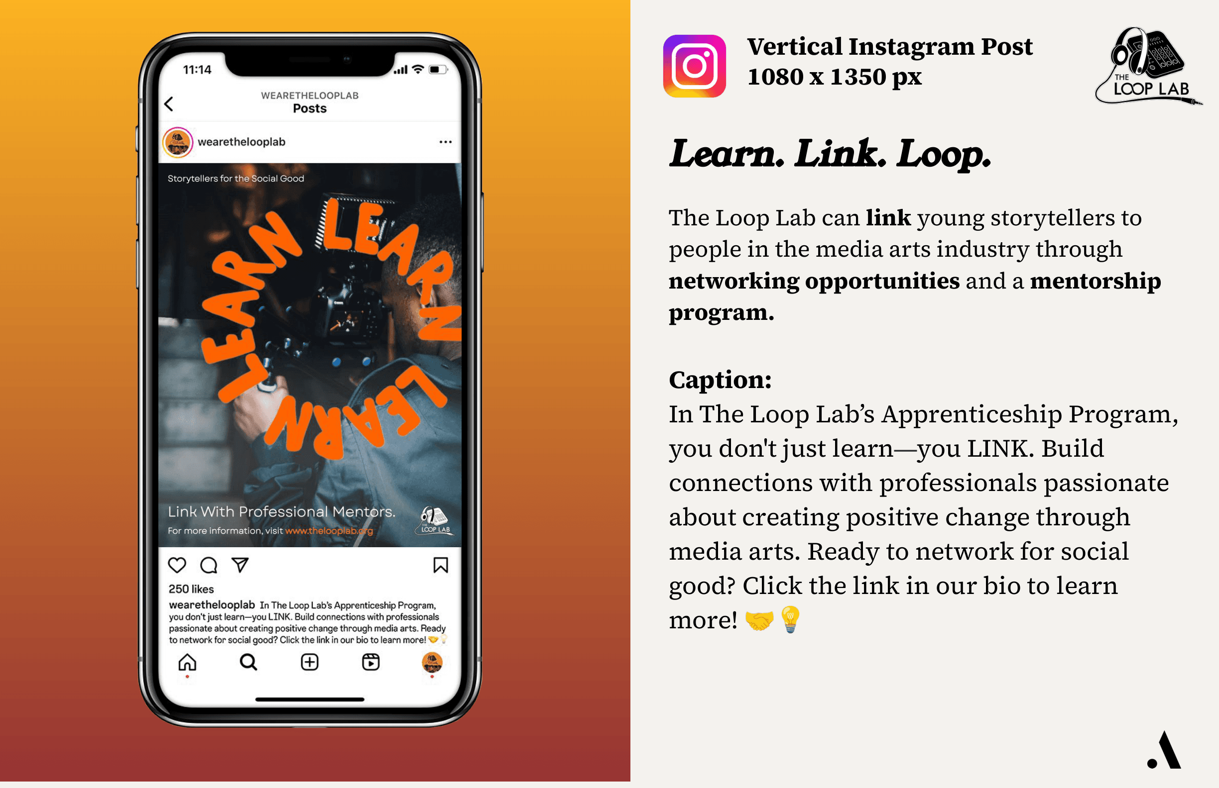 The Loop Lab LINK Instagram campaign design